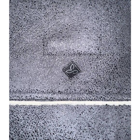 prAna Jacket Faux Leather Sherpa Grey Lined Full Zip Long Small EUC - Picture 9 of 12